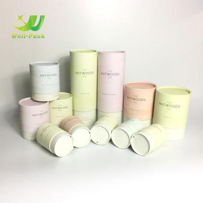 China OEM Logo Printed Sexy Body Massage Oil Candle Paper Jar Tube Eco - Friendly for sale