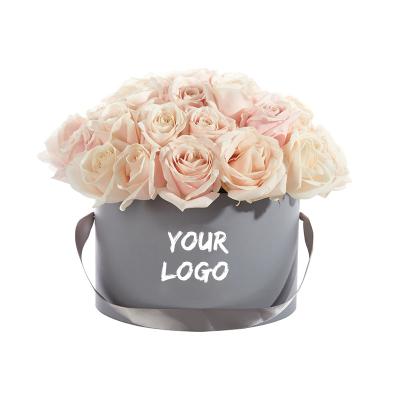 China Recycled Materials Roses Gift Box Packaging Custom Flower With Hat for sale