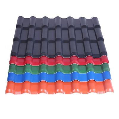 China Heat Resistance Sound Insulation Hot Selling PVC Plastic Antique Roof Tile For Decoration for sale