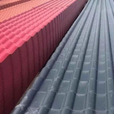 China Heat Resistance Sound Insulation ASA Coated Sheet Corrugated Roofing Spanish Style Roof Tiles for sale