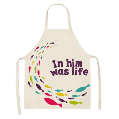 China Fashionable Make Customized High Quality Cotton Fabric Custom Apron With Logo for sale