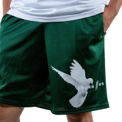 China QUICK DRY large size loose men's hip-hop shorts personality couples men's and women's mesh printing shorts for sale