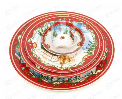 China Sustainable Factory Price Christmas Dinnerware Sets Dinner Set for sale