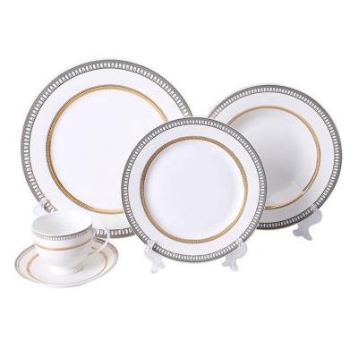 China Disposable Tableware Dinner Glassware Heat Resistant Opal Dinner Set for sale