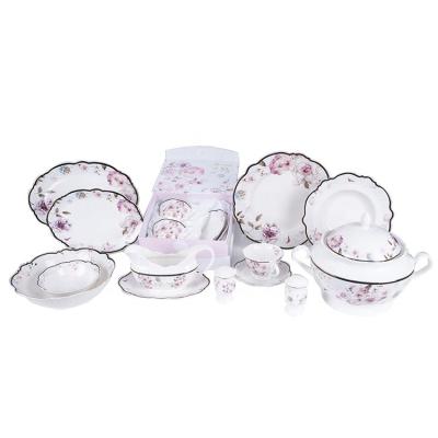 China Middle East Spain Opal Dinner Set Tableware Disposable Dinnerware Set for sale