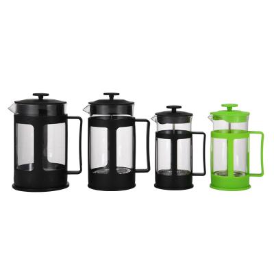 China Factory Stocked Custom Glass Mocha Espresso Machine French Press for sale