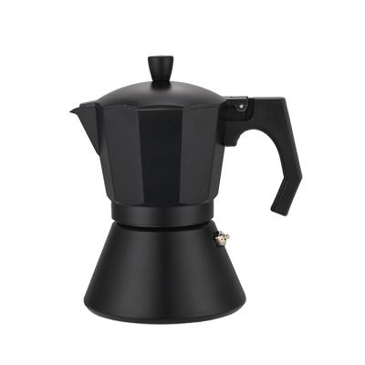 China WITH LID Bartender Household Moka Pot Premium Aluminum Professional Espresso Coffee Maker for sale