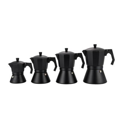 China WITH Customizable Moka Pot Customizable Aluminum Commercial Espresso LID Wholesale Manual Stovetop Coffee Maker for sale