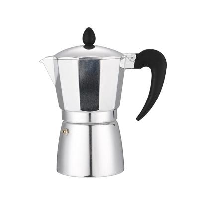 China WITH LID Aluminum 1-12 Cups Moka Pot Hot Selling Mini Italian Espresso Machine Cappuccino Coffee Maker for sale