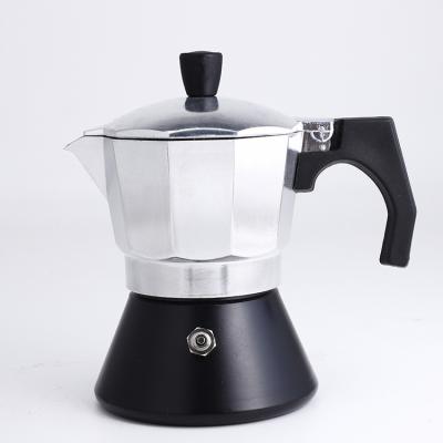 China OEM Stovetop Hotel Coffee Aluminum Mocha Pot Custom Italian Espresso Coffee Maker for sale