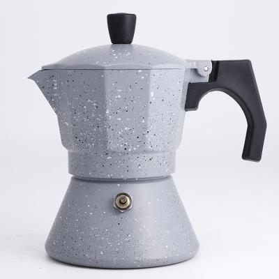 China Hotel Customize Logo Aluminum Percolator Pot Espresso Mocha Coffee Maker for sale