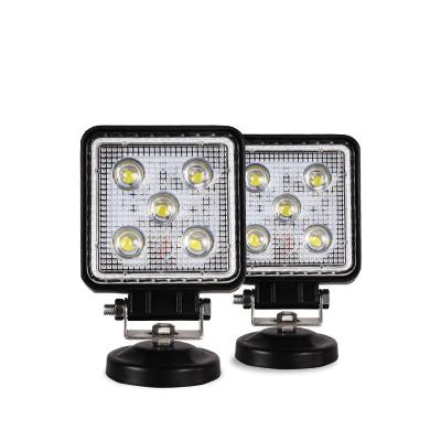 China Hot Selling Automobile/Motorcycle Tractor Truck IP68 15W Square Auto Offroad Light Car/Car Drive 12v Offroad Vehicle/Truck/Forkl Led Work Light for sale