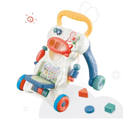 China Educational Toy Children Learning Toys Baby Carriage Walking Toy With Teaching Machine 3 In 1 Baby Walker for sale