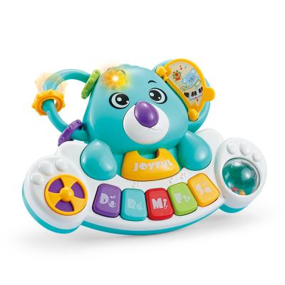 China With Light and Music Baby New Electric Toys Light Up Musical Instruments Kids Multifunctional Elephant Keyboarf Toy for sale