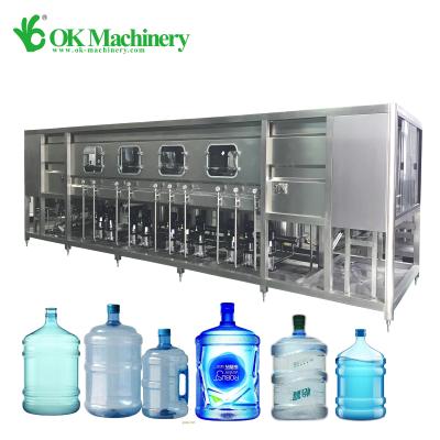 China Beverage BKCC01 5 gallon/5 gallon water bottle washing machine filling machine line for sale