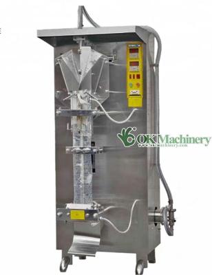 China OK002 Food PE Bag Filling Machine Juice Beer Water Plastic Bag Filling Machine for sale