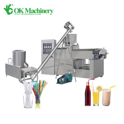 China OK002 Bottle Beverage Straw Making Machine With Biodegradable Function for sale