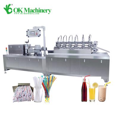 China OK001 Small Plastic Bottle / Pipe Degradable Paper Straw Making Machine for sale