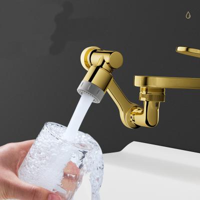 China Pull Out Spray Basin Faucet Booster Kitchen Faucet 1080 Degree Universal New Robotic Arm Aerator Anti-splash Sink Faucet Extension for sale