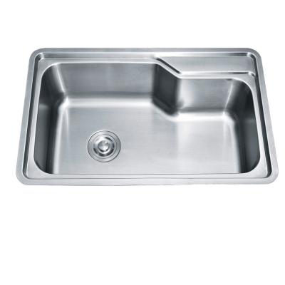 China Best price best price sus304 stainless steel single bowl single bowl kitchen sink without faucet built-in pull-out for sale