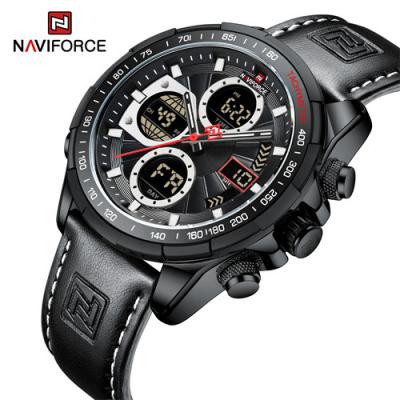 China Naviforce 9197 Chronograph Bwb Sport Men Watches Fashion Interesting Digital Quartz Wrist Watch Steel Waterproof Dual Display Date Clock for sale