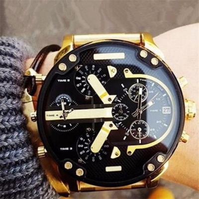 China Waterproof 2022 NEW customs wholesales luxury watch Dz73 man clock OEM leather strap watches men factory price fashion watch glass alloy for sale