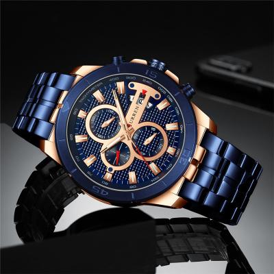 China 2022 Luxury Stainless Steel Date Brand OEM ODM Automatic Watch Men Wristwatch Watches Chronograph Quartz Relogio Masculino Military Business for sale