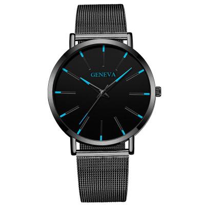 China Stainless Steel 2022 Fashion Men's Watches Minimalist ODM 2020 OEM Water Resistant Simple Ultra Thin Mens Business Mesh Belt Quartz Watch for sale