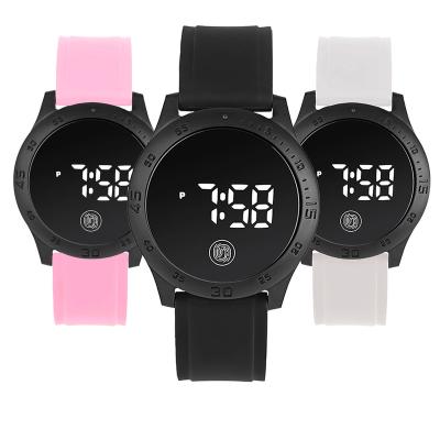 China 2022 waterproof new arrive silicone round touch fashion electronic watch led digital watch for men and women watch for sale