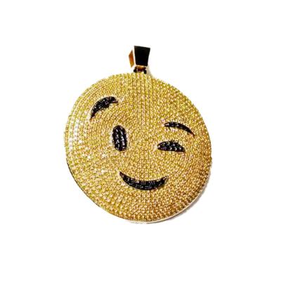 China 2021 Hiphop Creativity Charm Pendants Custom Hiphop Iced Out Face Pendant for sale