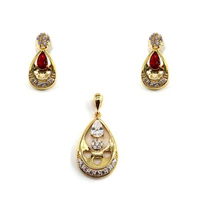 China Who respects the environment; Gold Vermeil Nickel Free Jewelry Sets Silver Wedding Party Jewelry Sets Zircon Jewelry Set For Women for sale