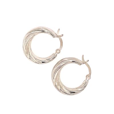 China 2021 New Small Popular Selling CLASSIC Circle Earrings Silver for sale