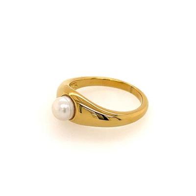 China Who respects the environment; 2021 Hot Selling China Ring Pearl Nickel Free Gold Plated for sale