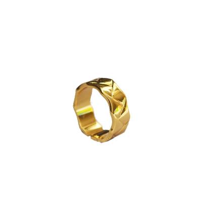 China FASHIONABLE Designer Adjustable Jewelry Anillos 18k Gold Statement Ring Popular Trendy Hot for sale