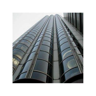 China Jumbo Size Bedroom Glass Curved Tempered Building Glass For Curtain Wall Elevator for sale