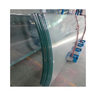 China Good Quality 10mm 12mm Curved Tempered Laminated Glass 24mm Clear For Bedroom Railing for sale