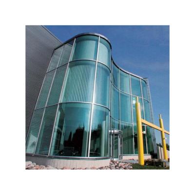 China Custom Cheap Bedroom Clear Curved Tempered Glass For Windows Shower Doors Showcase for sale