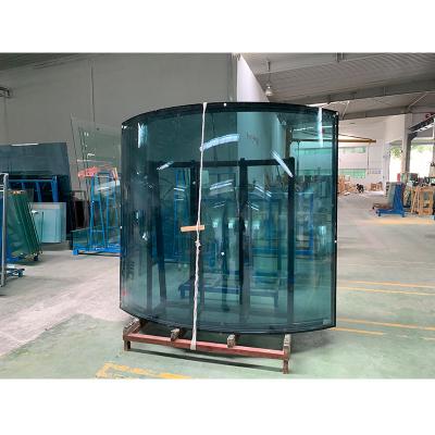 China Modern Low E Curved Tempered Double Glazing Insulated Glass Leaning IGU DGU Glass China Factory Price for sale