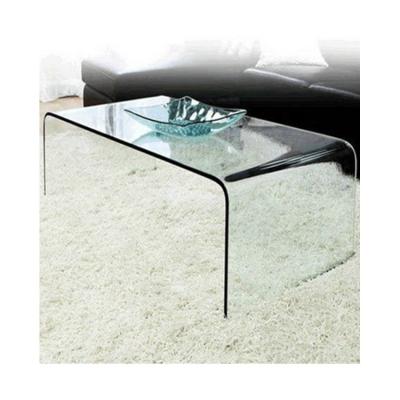 China Modern Custom Shape 4-15mm Bent Glass Hot Curved Safety For Coffee Table for sale