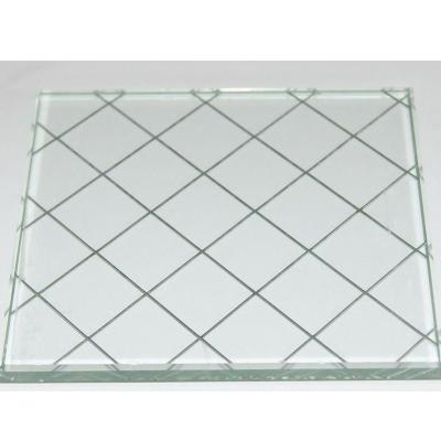 China Modern 6mm 8mm Skylight Mesh 10mm Colored Wire Glass for sale