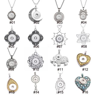 China Retro Fashion Round Shape 18MM Snap Button Necklace Fit DIY Jewelry Accessories for sale