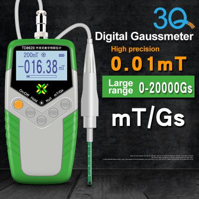 China 3Q Class 5 Accuracy Digital Tesla Permanent Magnet Gauss Meter Magnetic Flux Meter Handheld Outdoor Magnetic Field Test 160mmX 80mmX32mm (LXWXH) for sale