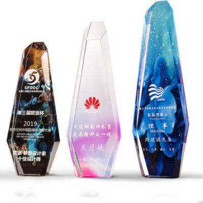 China Crystal trophy customized creative trophy, customized medals for outstanding employees of the team competition for sale