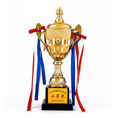 China Gold-plated football basketball sports 3D metal cup custom trophy large-scale event championship sports competition team sports for sale