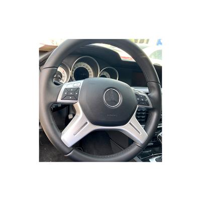 China Sports Wholesale Price Car Steering Wheel Interior Silver Black Simple Decoration For Mercedes Benz W204 W212 for sale