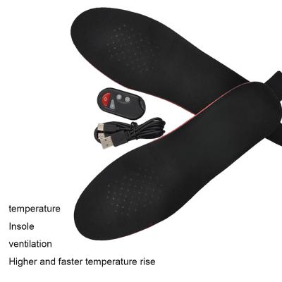 China Electrically Heated Insoles 3-Level Foot Insoles 3-Level Electric Heated Breathable Rechargeable Warmer for sale