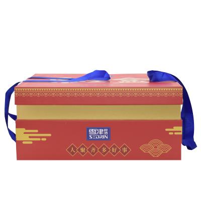 China Recycled Materials Mid-Autumn Festival Gift Box Custom High-Grade Moon Cake Box Gift Box for sale