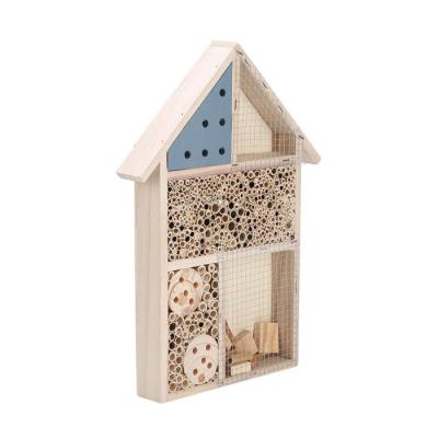 China Hotel Wood Shelter Room Home Natural Wooden Bee Farms Insect Bee Hive Nests Box for sale