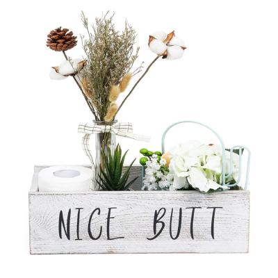 China Cute Europe Butt Toilet Paper Holder Storage Box Interesting Bathroom Decor Box for sale