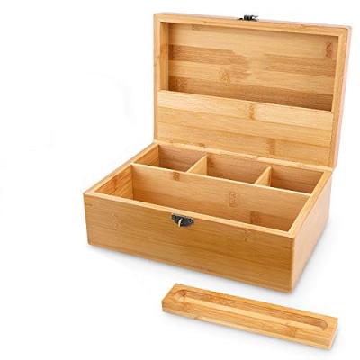 China Handmade varnish bamboo stash box for sale